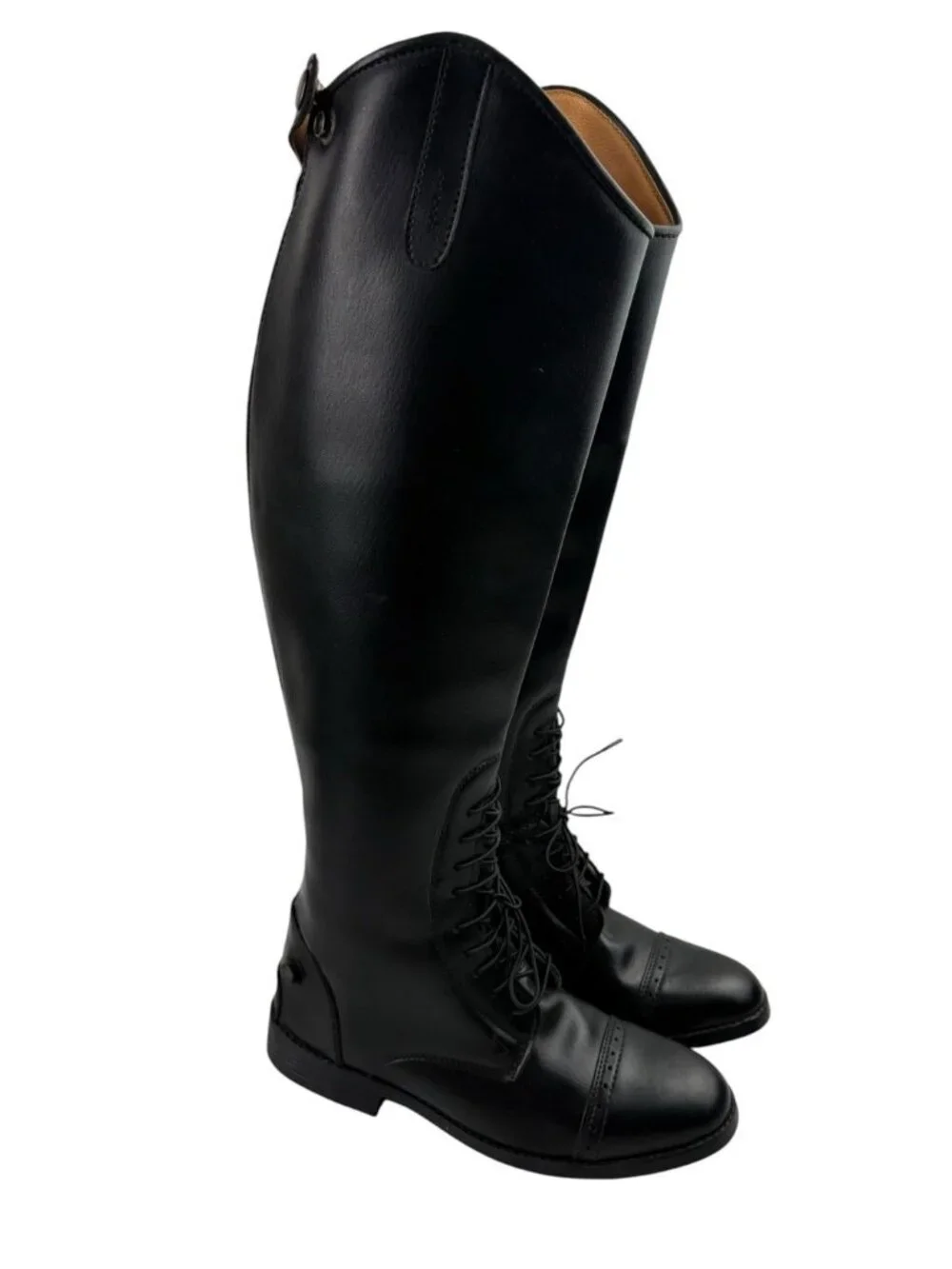 *NWOB EquiStar Equestrian Field Boots Size 6.5 Wide Black Paddock Jodphur Sports